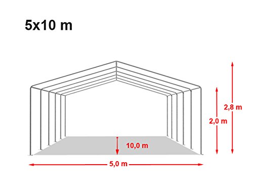 Toolport 5x10 M Tente De Reception/barn ...