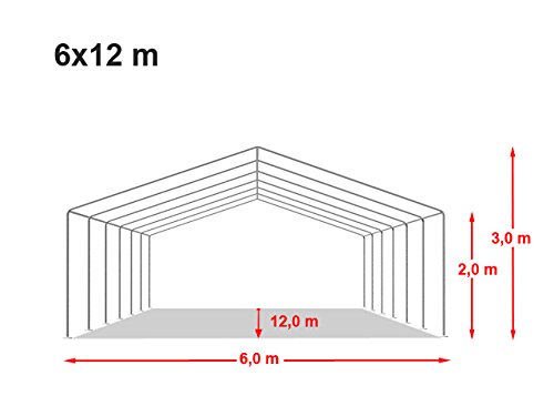Toolport 6x12 M Tente De Reception/barn ...