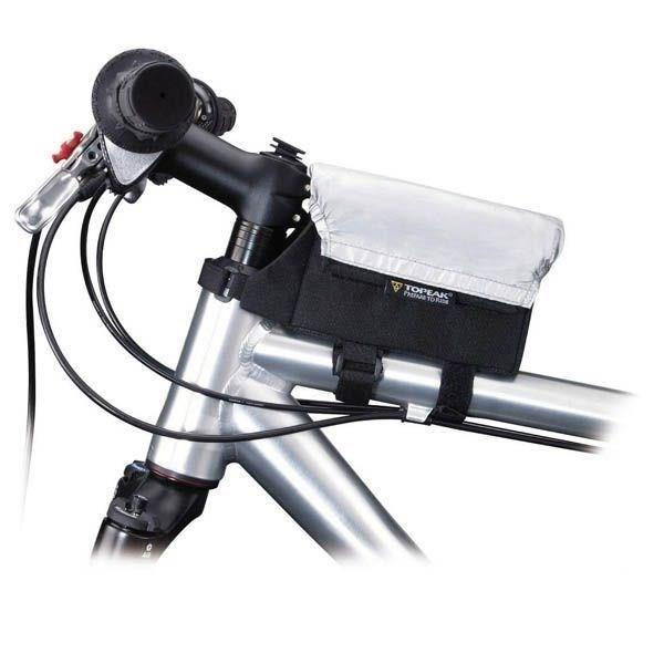 TOPEAK Sacoche de cadre Tt Bag All Weather Medium - Attache laniere - Housse de pluie - Noir