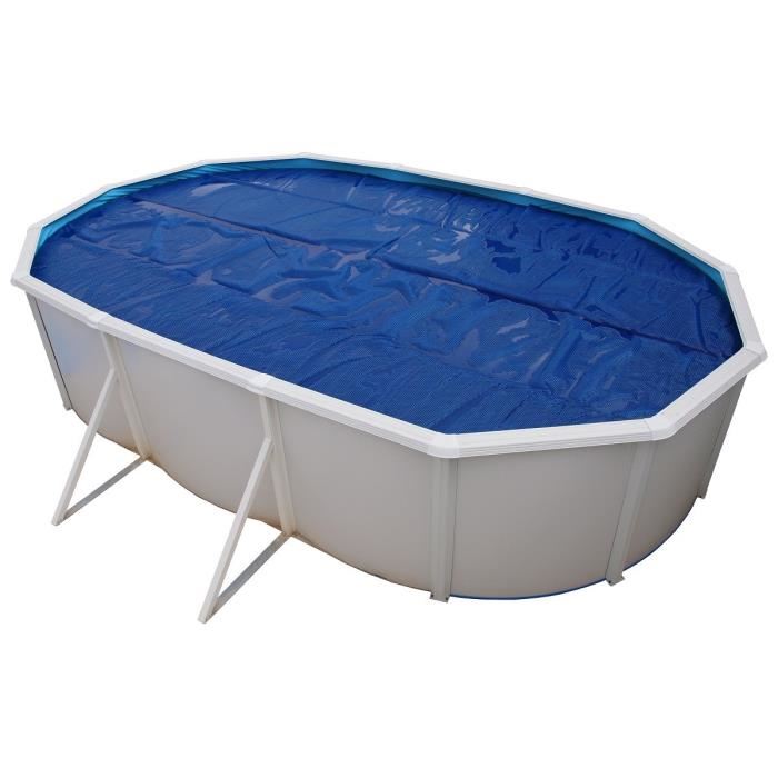 Bache Isotherme Pour Piscine Hors Sol - Toi - 550 X 366 Cm - 180 µm - Anti-uv - Reduit Entretien 50%
