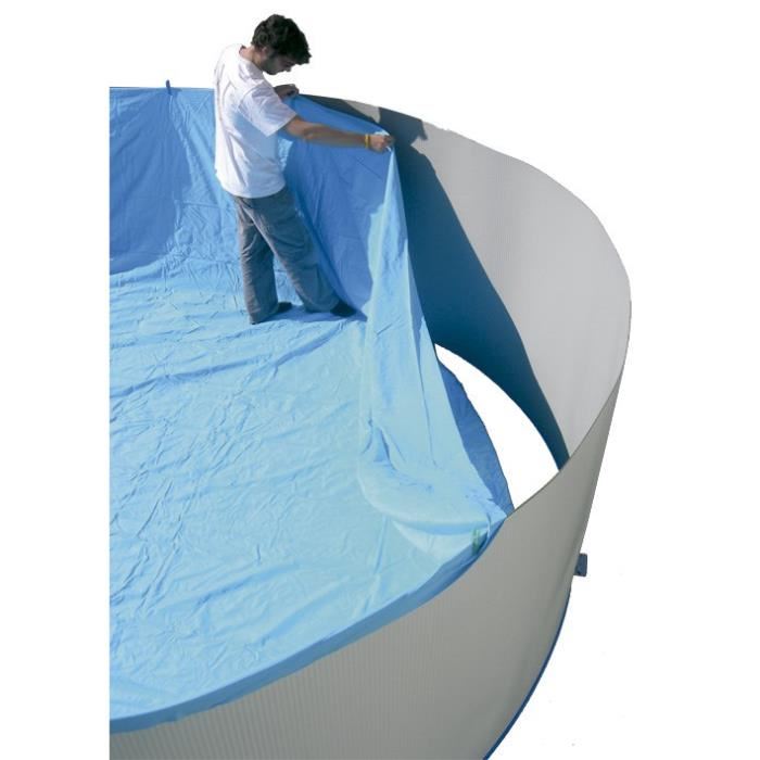 Liner Pour Piscine Circulaire En Pvc Toi - 350x120cm - Protection Anti-uv - Bleu