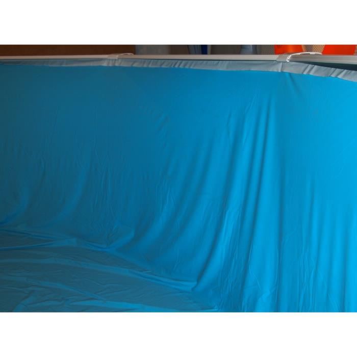 Liner Pour Piscine Ovale En Pvc Toi - 730x366x120cm - Protection Anti-uv - Bleu