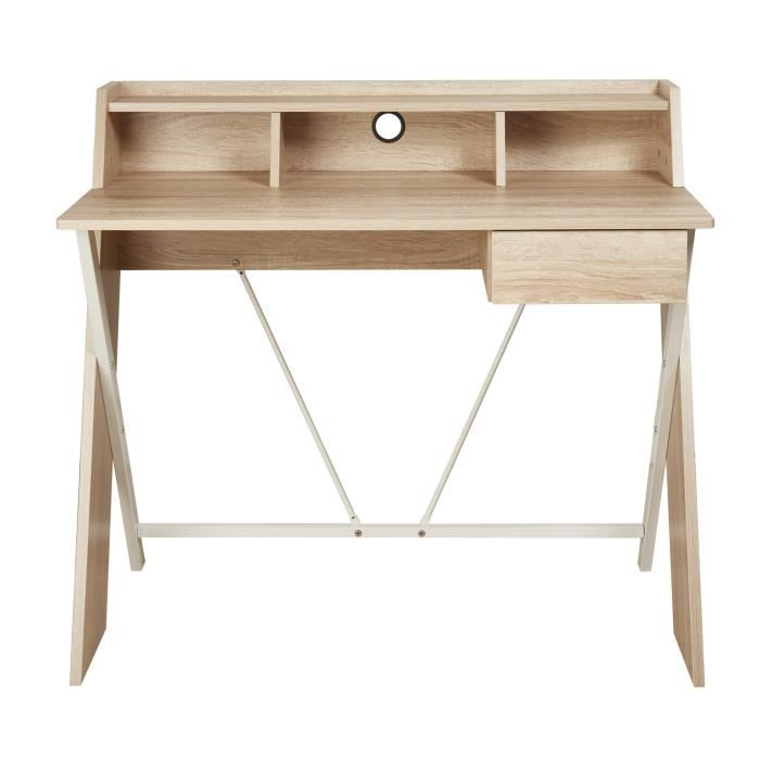 Bureau Design Et Fonctionnel Tobi Chene Naturel