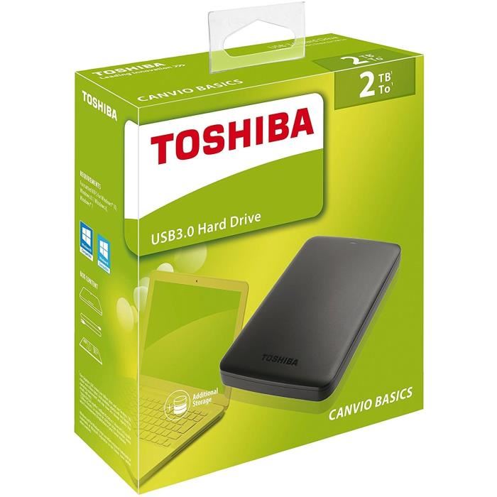 Toshiba - Disque Dur Externe - Canvio Basics - 2to - Usb 3.0
