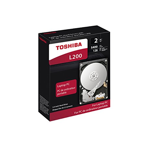 Toshiba L200 - Disque Dur - 2 To - Interne - 2.5 - Sata 6gb/s - 5400 Tours/min - Memoire Tampon : 128 Mo
