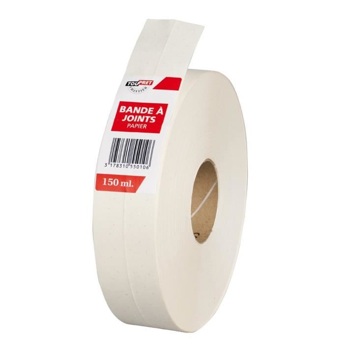 Toupret Bande A Joint Papier Pour Plaques De Platre 5 Cm X 153 M