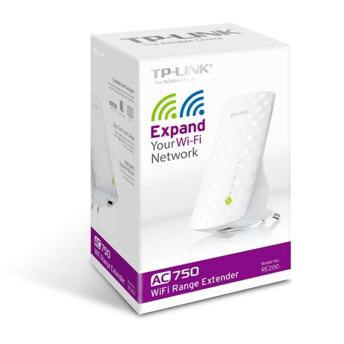 Tp-link Repeteur Wi-fi Double Bande Ac 750mbps Re200