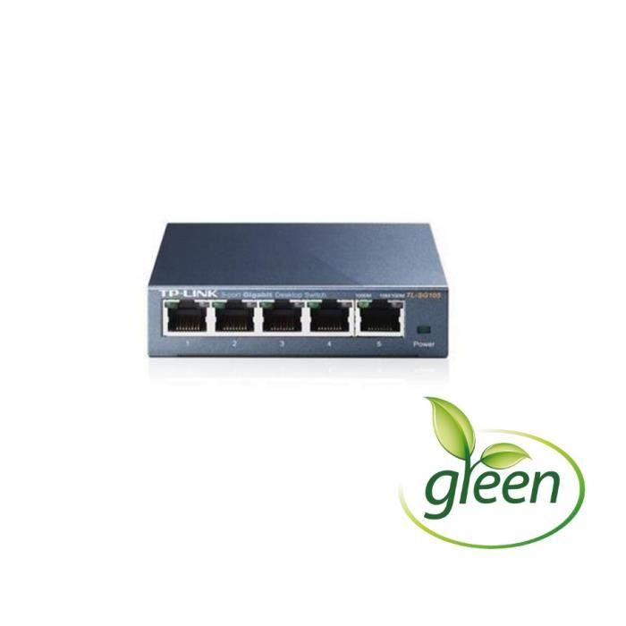 Switch Ethernet Gigabit Tp Link 101001000 Mbps 5 Ports Rj45 Metallique Switch Rj45 Tl Sg105