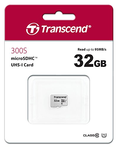 Carte Memoire Flash Transcend 300s - 32 Go - Uhs-i U1 / Class10 - Micro Sdhc