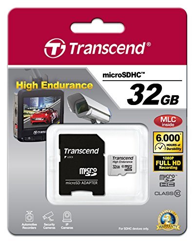 Transcend Ts32gusdhc10v - Jeux Video - Carte Memoire -  Endurance Series Carte Memoire Microsd Classe 10 32 Go