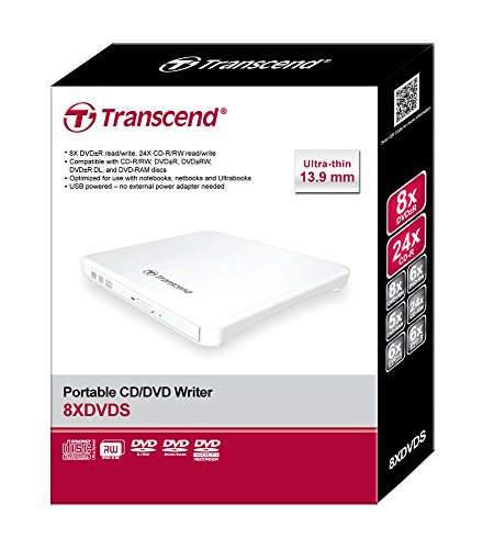 Transcend Ts8xdvds-w Lecteur/graveur Dvd Externe Usb 2.0 Blanc