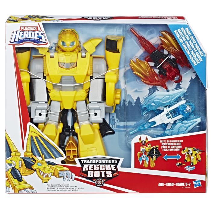 Transformers Rescue Bots Bumblebee Chevalier Gardien The Last Knight Figurine 25cm