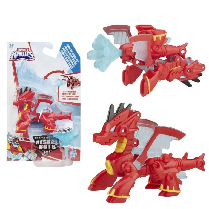 Transformers Rescue Bots Servo Ou Drake Le Robot Dragon Modele Aleatoire Figurine 14cm