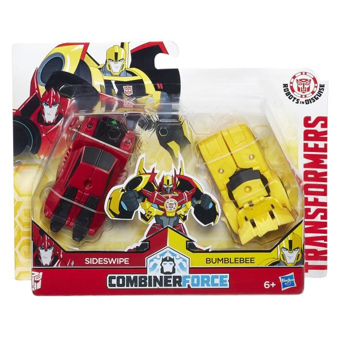Transformers Robots In Disguise Bumbleblee Et Sideswipe Combiner Force Figurine 75cm