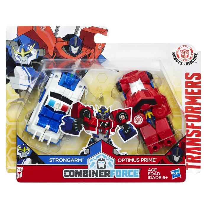 Transformers Robots In Disguise Optimus Prime Et Strongarm Combiner Force Figurine 75cm