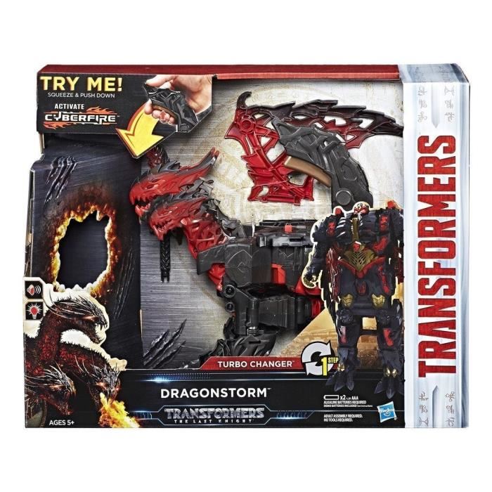 Transformers The Last Knight Dragonstorm Turbo Changers Figurine 10cm