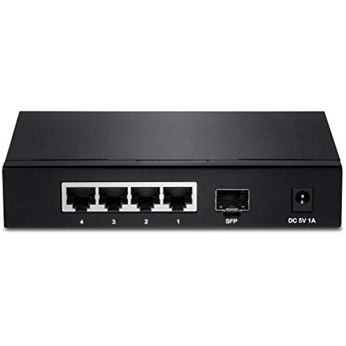 Trendnet Teg S51sfp - Commutateur - Non Gere - 4 X 10/100/1000 + 1 X Gigabit Sfp - Fixation Murale - Conformite Taa