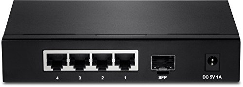 Trendnet Teg S51sfp - Commutateur - Non Gere - 4 X 10/100/1000 + 1 X Gigabit Sfp - Fixation Murale - Conformite Taa