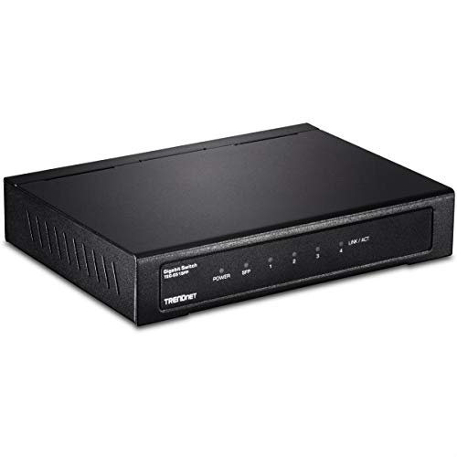 Trendnet Teg S51sfp - Commutateur - Non Gere - 4 X 10/100/1000 + 1 X Gigabit Sfp - Fixation Murale - Conformite Taa