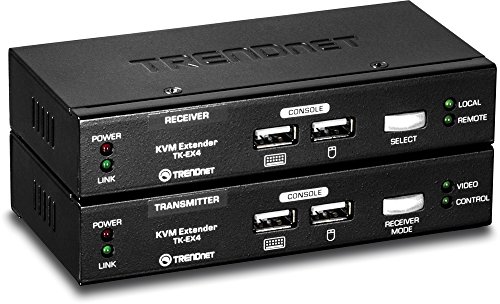 Trendnet Tk-ex4 Console Kvm/unite D'extension - Filaire - 2 Ordinateur(s) - 1 Utilisateur Local - 1 Utilisateur Distant