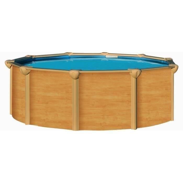 Kit Piscine Hors Sol Acier Trigano Osmose 495 X 132 Cm Ronde Livree Avec Un Filtre A Sable Un Tapis De Sol Et Une Echelle