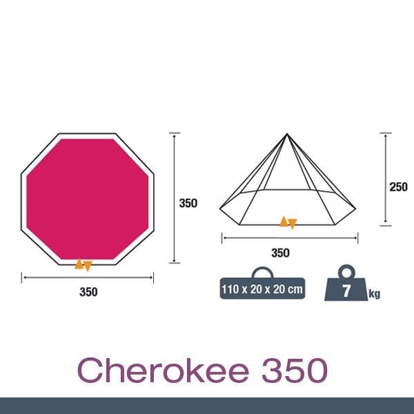 Trigano - Grand Tipi 2 Saisons - Cherokee 350 - Blanc