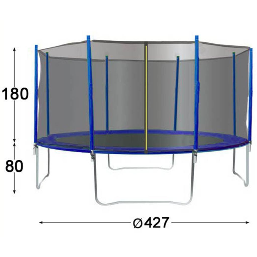 Trampoline 427m De Diametre Avec Filet De Protection