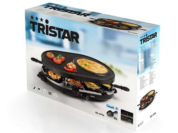 Tristar Grill A Raclette Pour 8 Personnes Ra 2996 1200 W