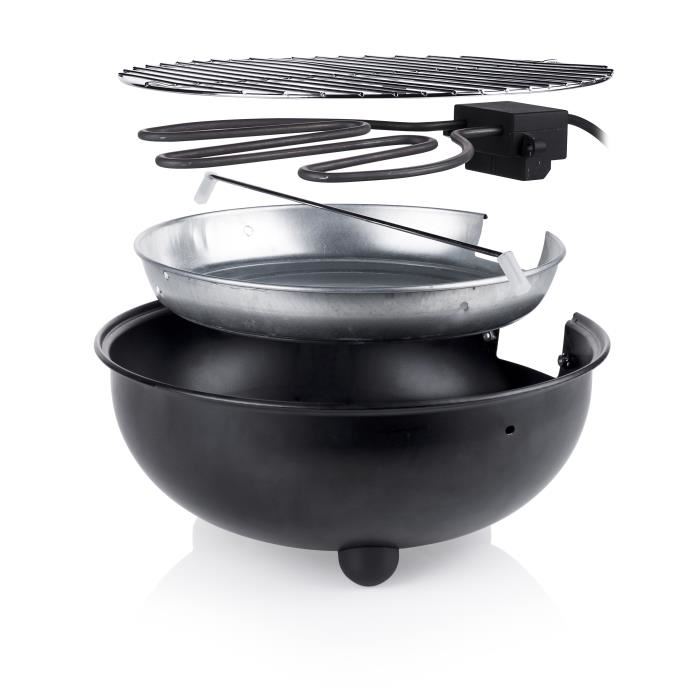 Barbecue Electrique De Table Tristar Bq 2880 1250w Diametre De Cuisson 30cm Noir