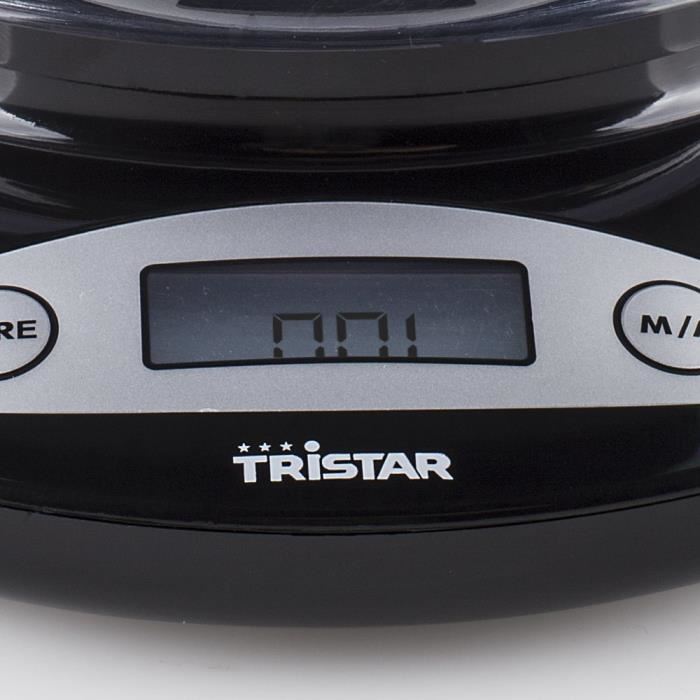 Balance De Cuisine Electronique Tristar - 2 Kg - Graduation 1 G - Bol Mesureur Inclus