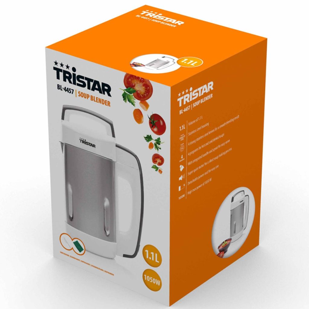 Tristar Melangeur A Soupe Bl-4457 1050 W 1,1 L Robots Patissiers Cuisine