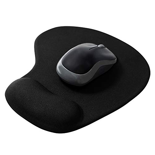 Trixes Tapis De Souris Avec Repose Poignet En Gel Confort Pour Pc Noir