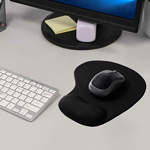 Trixes Tapis De Souris Avec Repose Poignet En Gel Confort Pour Pc Noir