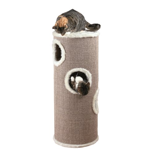 Trixie Cat Tower Edoardo pour Chat Diam 40 x H 100 cm Creme