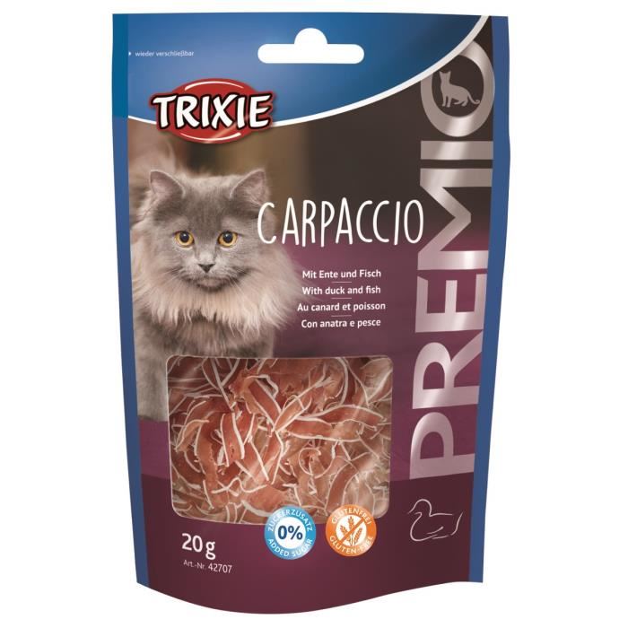 TRIXIE Carpaccio Premio au canard et poisson - 20g - Pour chat