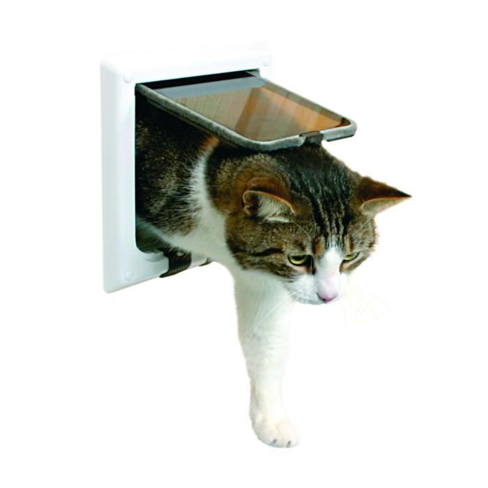 TRIXIE chatiere 4 positions avec tunnel pour chat