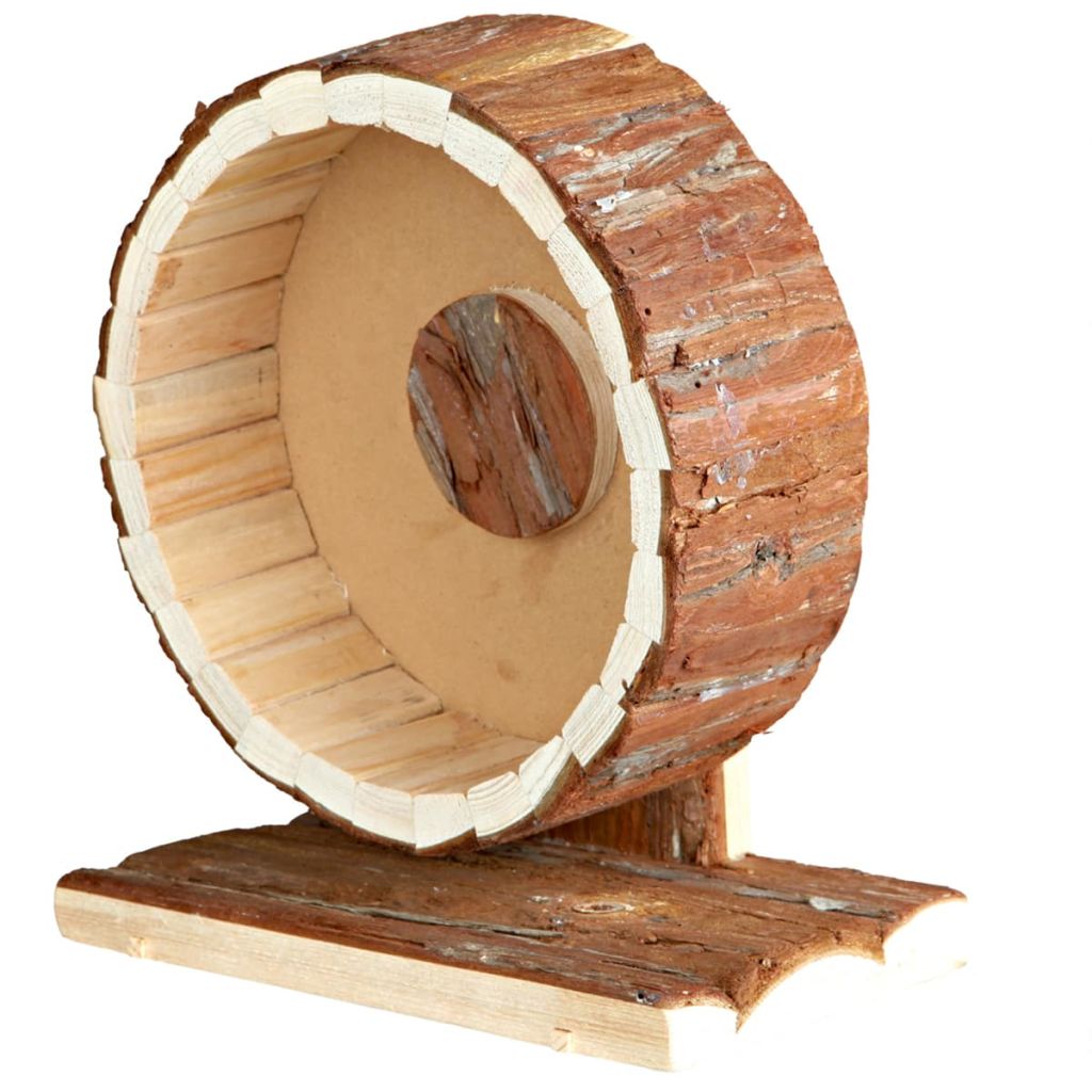 TRIXIE Roue d'exercice en bois pour rongeur Marron Natural Living 20 cm Bois