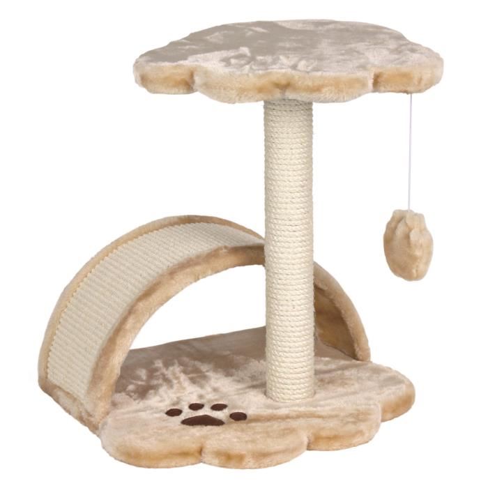 TRIXIE Vitoria Arbre a chat Hauteur 43 cm beige peluche et sisal naturel