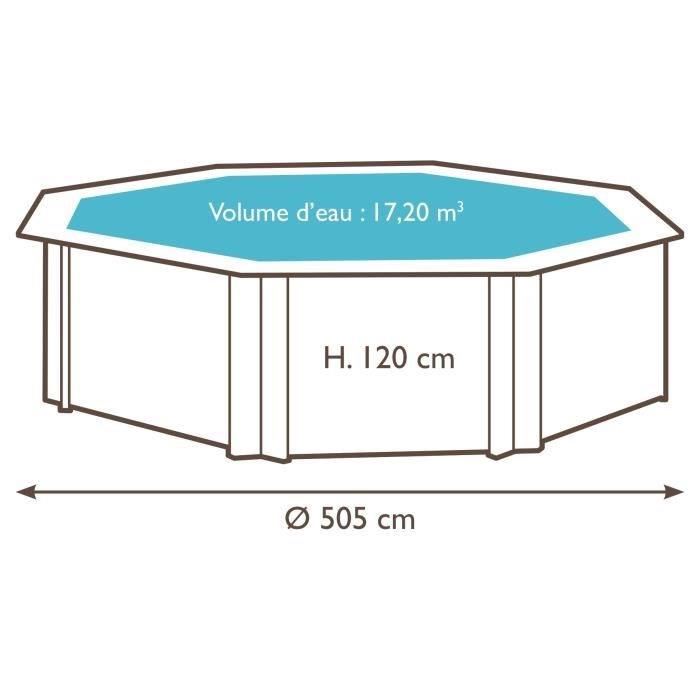 Bwt Piscine Bois Tulum Premium 414 Et 505-diametre 505 Cm