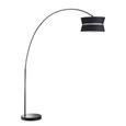 Tube De Lampadaire Arc Metal E27 60w Base Marbre Diametre 30 Cm Chrome