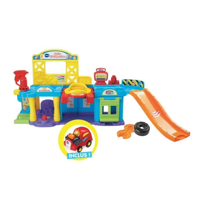 Atelier Sos Reparations Vtech Tut Tut Bolides Ascenseur Hydraulique 5 Zones Magiques