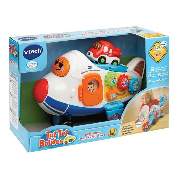Avion Cargo 2 En 1 Tut Tut Bolides De Vtech Pour Enfants Des 12 Mois