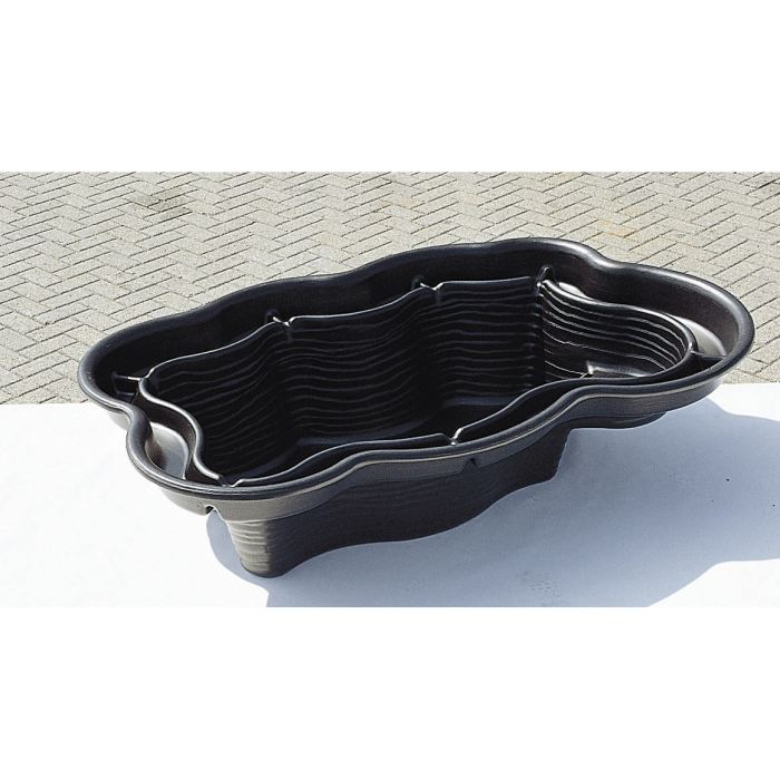 Ubbink Bassin Prefabrique Iris S1 En Hdpe - 150 L - 90 X 120 Cm - Profondeur : 40 Cm - Noir