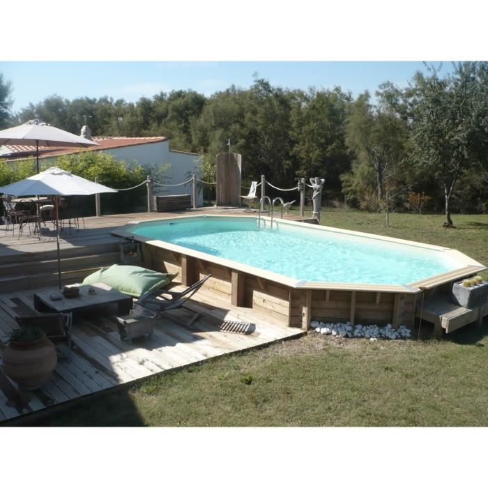 Piscine hors sol bois Ocea 860 x 470 x 130 cm