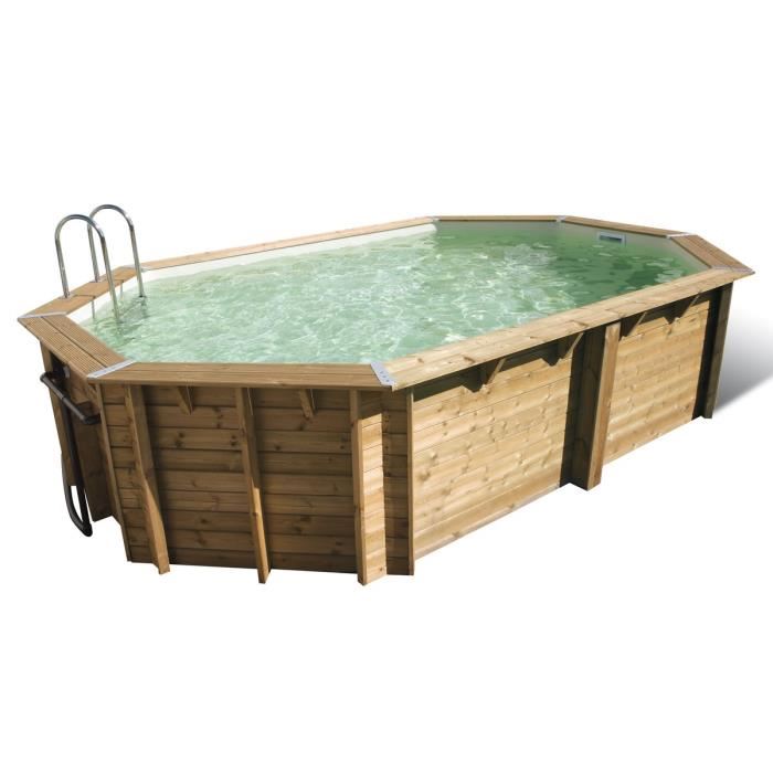 Piscine bois SUNWATER 300 x 490 x 120 liner beige