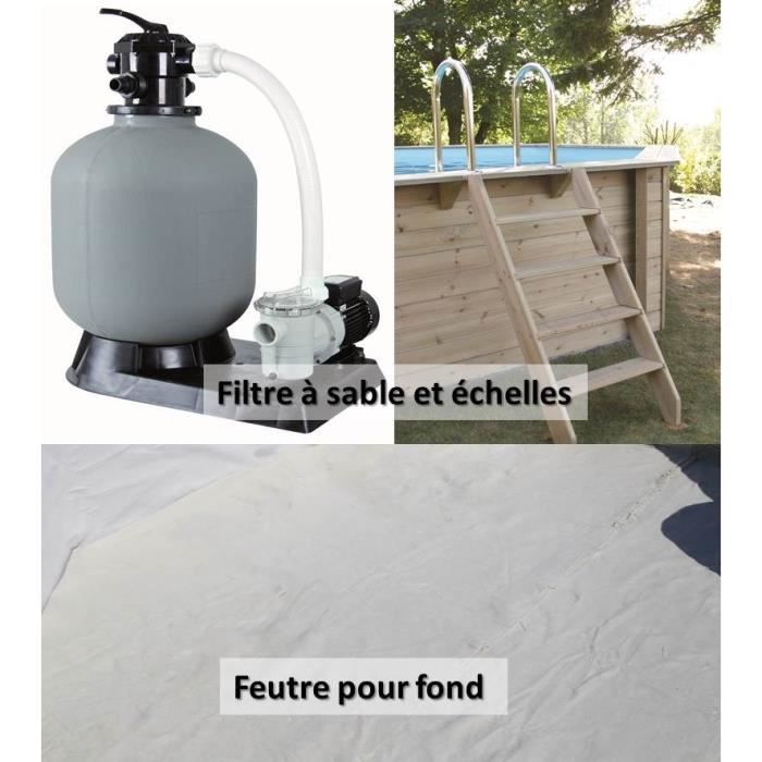 Ubbink Piscine En Bois Livraison Gratuite 300x555x140 Hors Sol Semi Enterree Ou Enterree