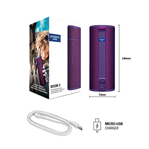 Enceinte Bluetooth Ultimate Ears Boom 3 - Violet - Batterie - Sans Fil - Active
