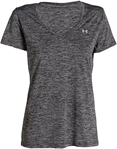 Tee-shirt Fitness - Under Armour - Tech Twist - Femme - Manches Courtes - Noir/gris