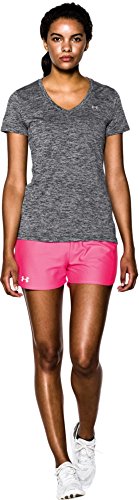 Tee-shirt Fitness - Under Armour - Tech Twist - Femme - Manches Courtes - Noir/gris