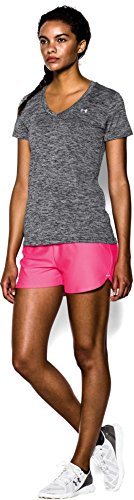 Tee-shirt Fitness - Under Armour - Tech Twist - Femme - Manches Courtes - Noir/gris